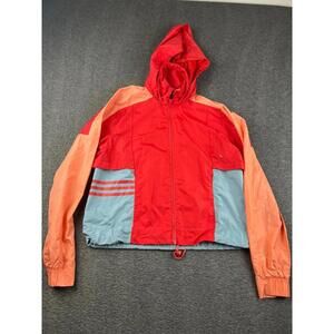 Adidas Color Block Womens Windbreaker Jacket‎ Hood